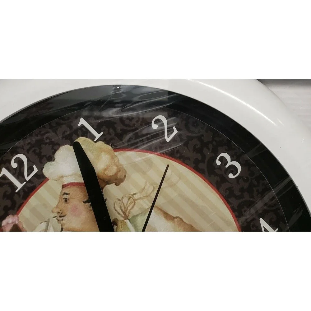 Plastic Kitchen Wall Clock, PAN SHAPE, 14